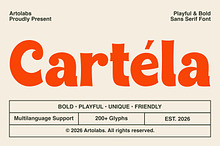 Cartela | A Playful & Bold Sans Font