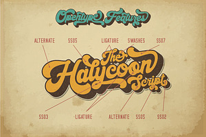 Halycoon Retro Bold Script