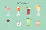 Cocktail Bar - Drinks & Garnish Set, a Food Illustration by K/O Design (Thumbnail 3 of 7)