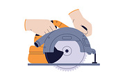 Repair, building tools in hands set, a Work Illustration by Good Studio (Thumbnail 7 of 9)