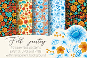 Folk painting. 10 seamless patterns, a Pattern Graphic by HmarkaShop (Thumbnail 2 of 3)