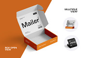 Cardboard Shipping Mailer Box Mockup, a Packaging Mockup by Ram Studio LLC (Thumbnail 11 of 14)