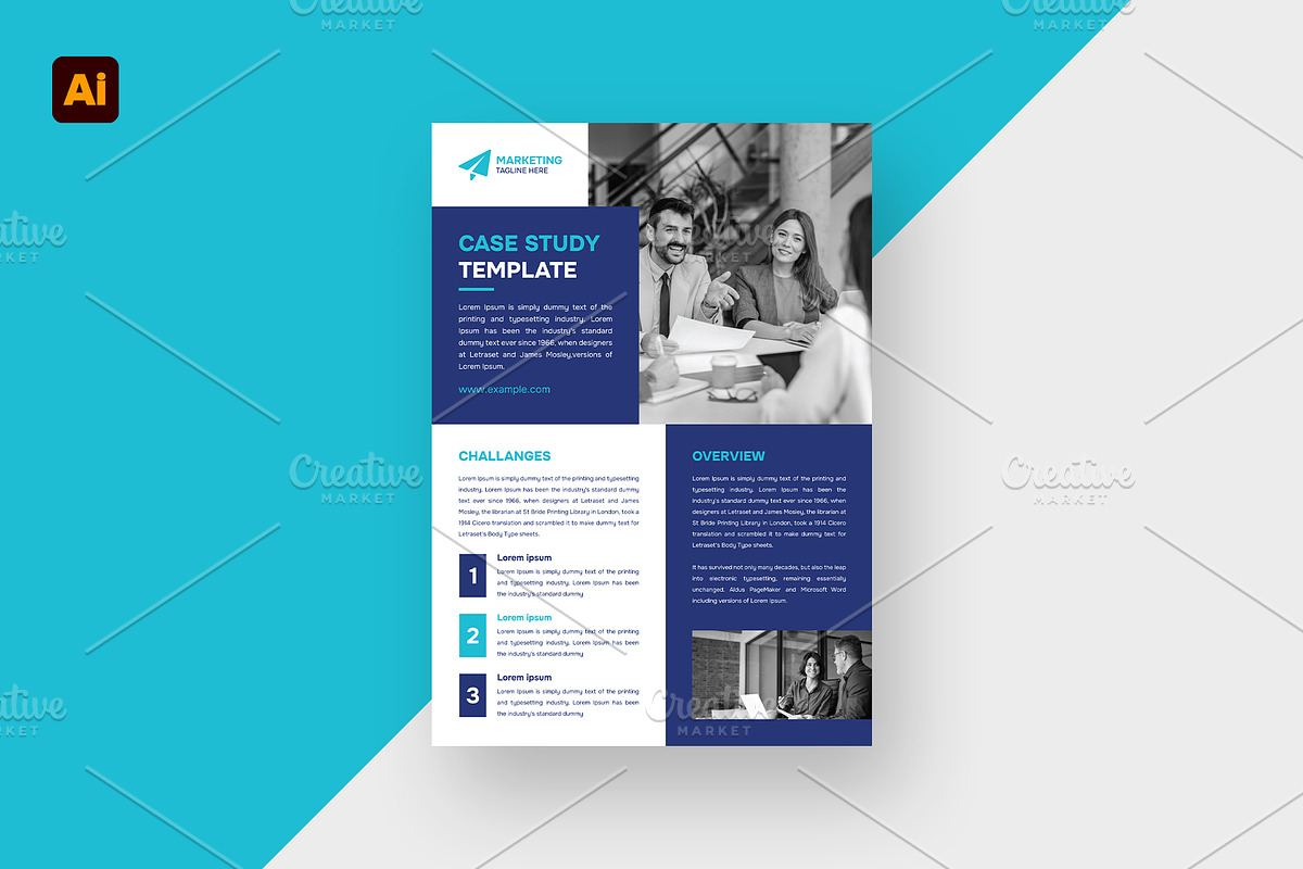 Case Study Flyer Template, a Flyer Template by Sofir Nayeem (Photo 2 of 3)