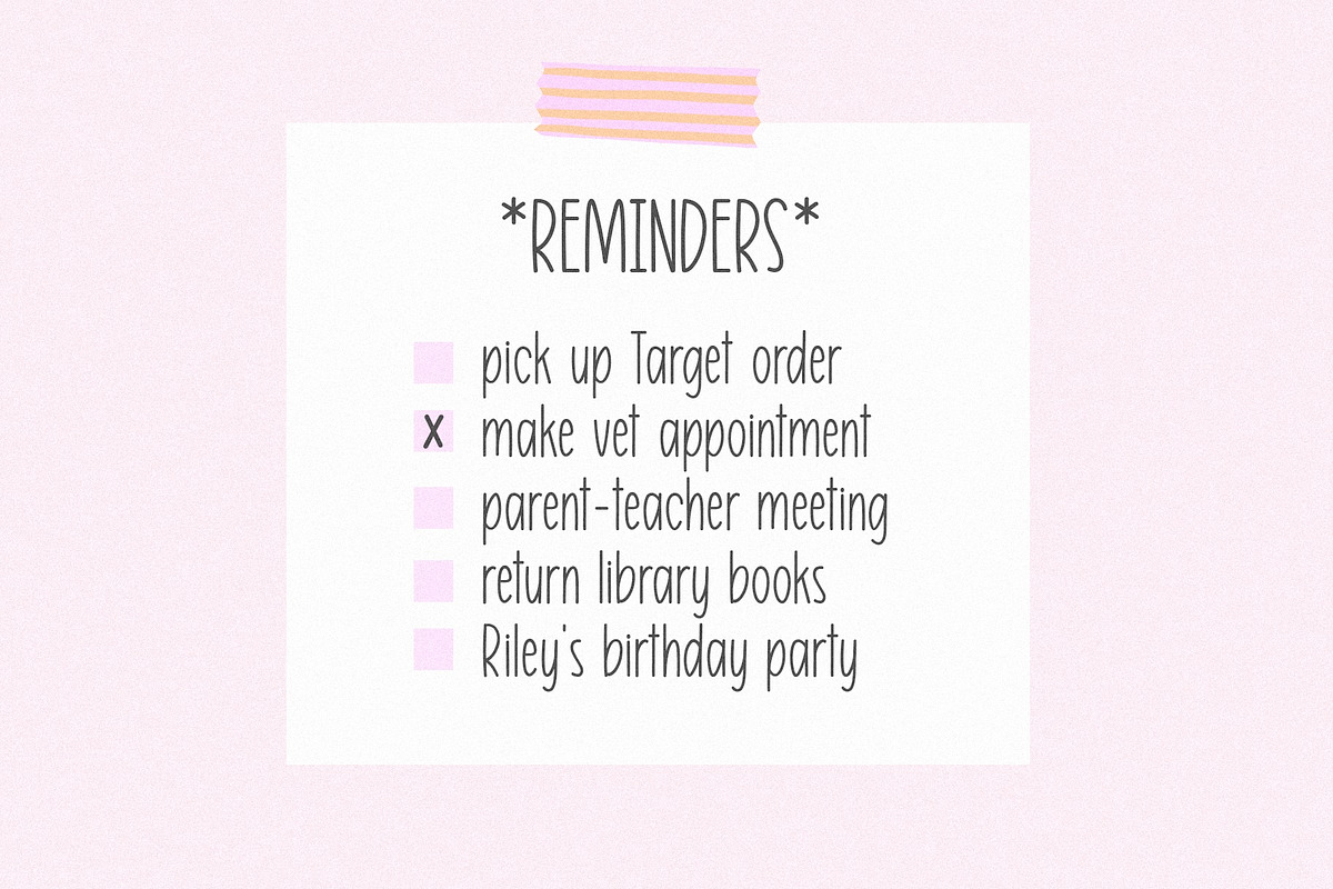 Peach Lemonade | Cute Print Font, a Sans Serif Font by KA Designs (Photo 6 of 14)