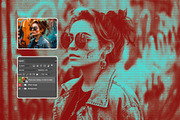 Halftone Duotone Photo Effect, a Layer Style Add-On by dokudokunomi (Thumbnail 3 of 3)