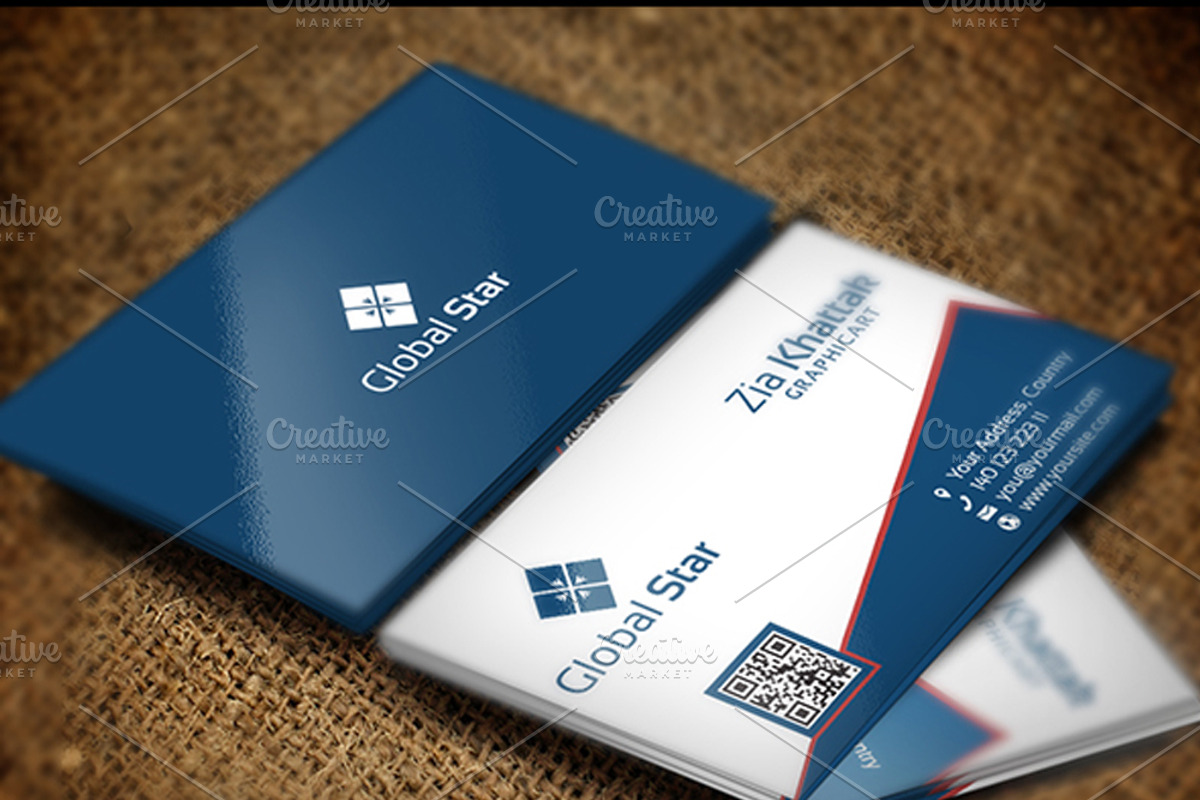 Global Star Vol-11, a Business Card Template by Zia Grfx (Photo 1 of 2)