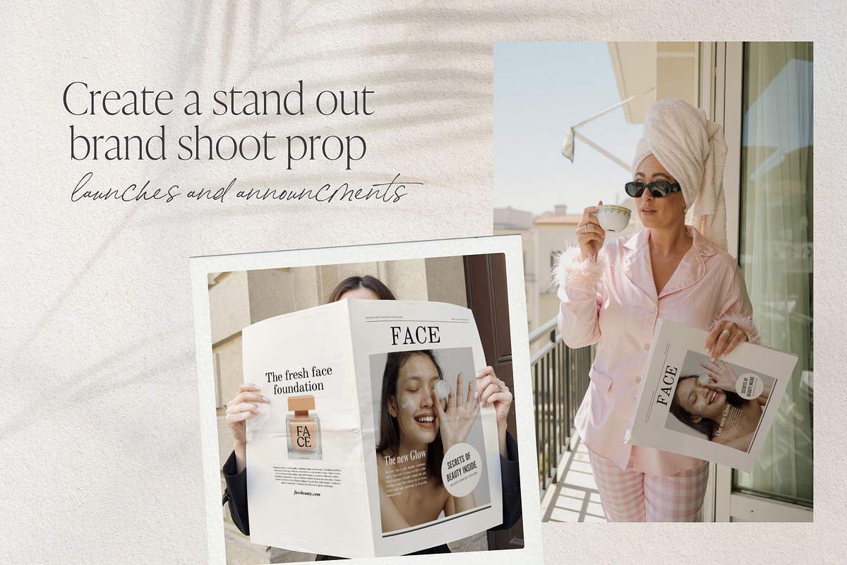 Colour Newspaper Template Canva Edit preview 3