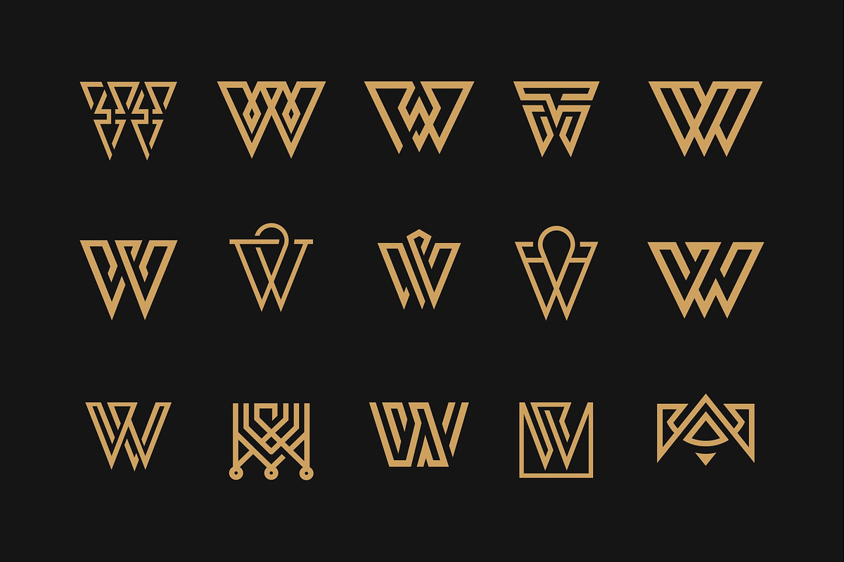 Letter W Logo Bundle, a Branding & Logo Template by exe design (Photo 1 of 2)