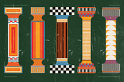 Retro Colour Block Vector Objects, an Object Graphic by angelainthefields (Thumbnail 12 of 23)