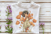 Whimsical Spring Girl Clipart, an Illustration by OK Design (Thumbnail 6 of 6)