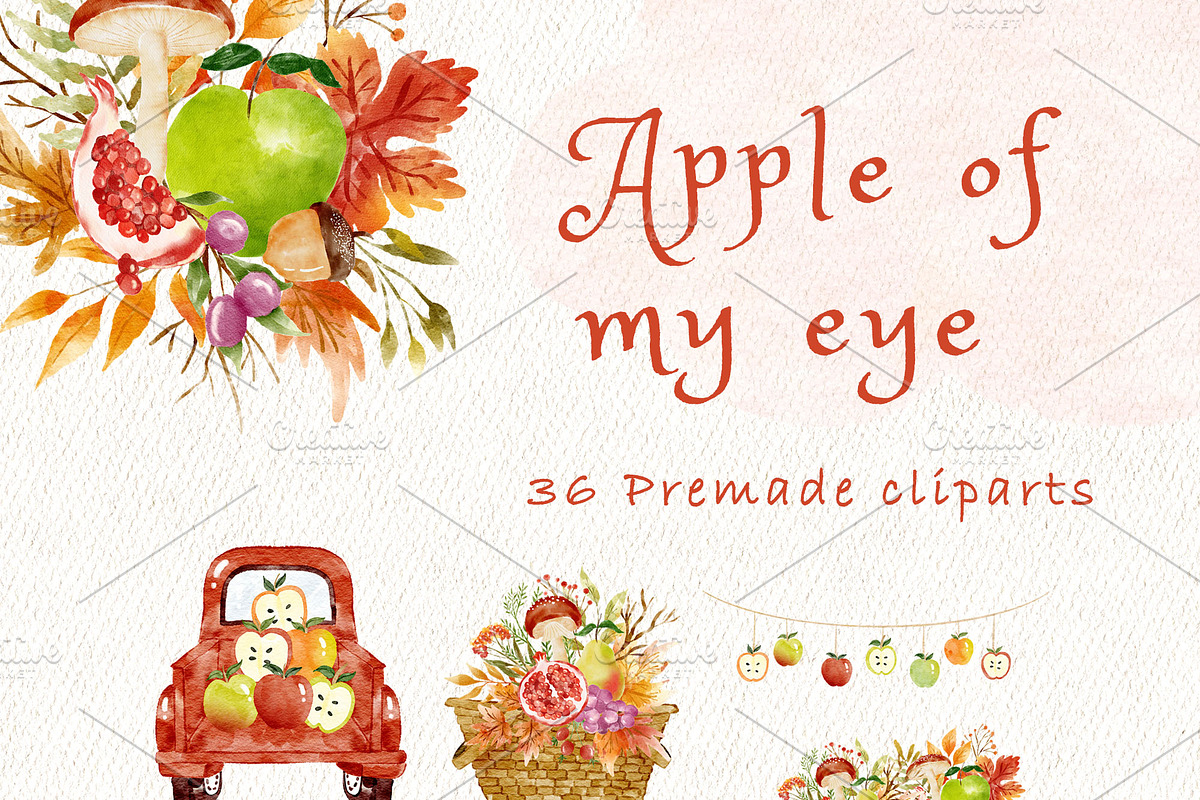 Apple autumn clipart