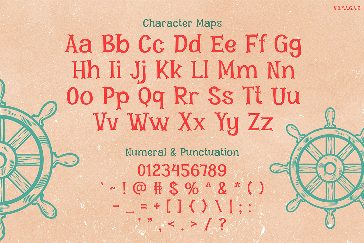 VOYAGAR, a Font by Pinisi ART (Photo 2 of 10)