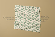 RETRO flower - patterns & posters, an Illustration by Anna.Klets (Thumbnail 4 of 12)