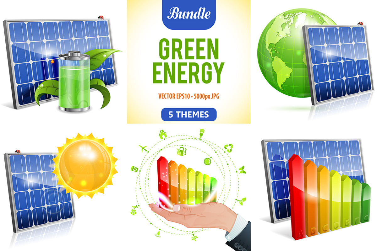 Green Energy Themes, a Technology Illustration by TAlex (Photo 1 of 6)