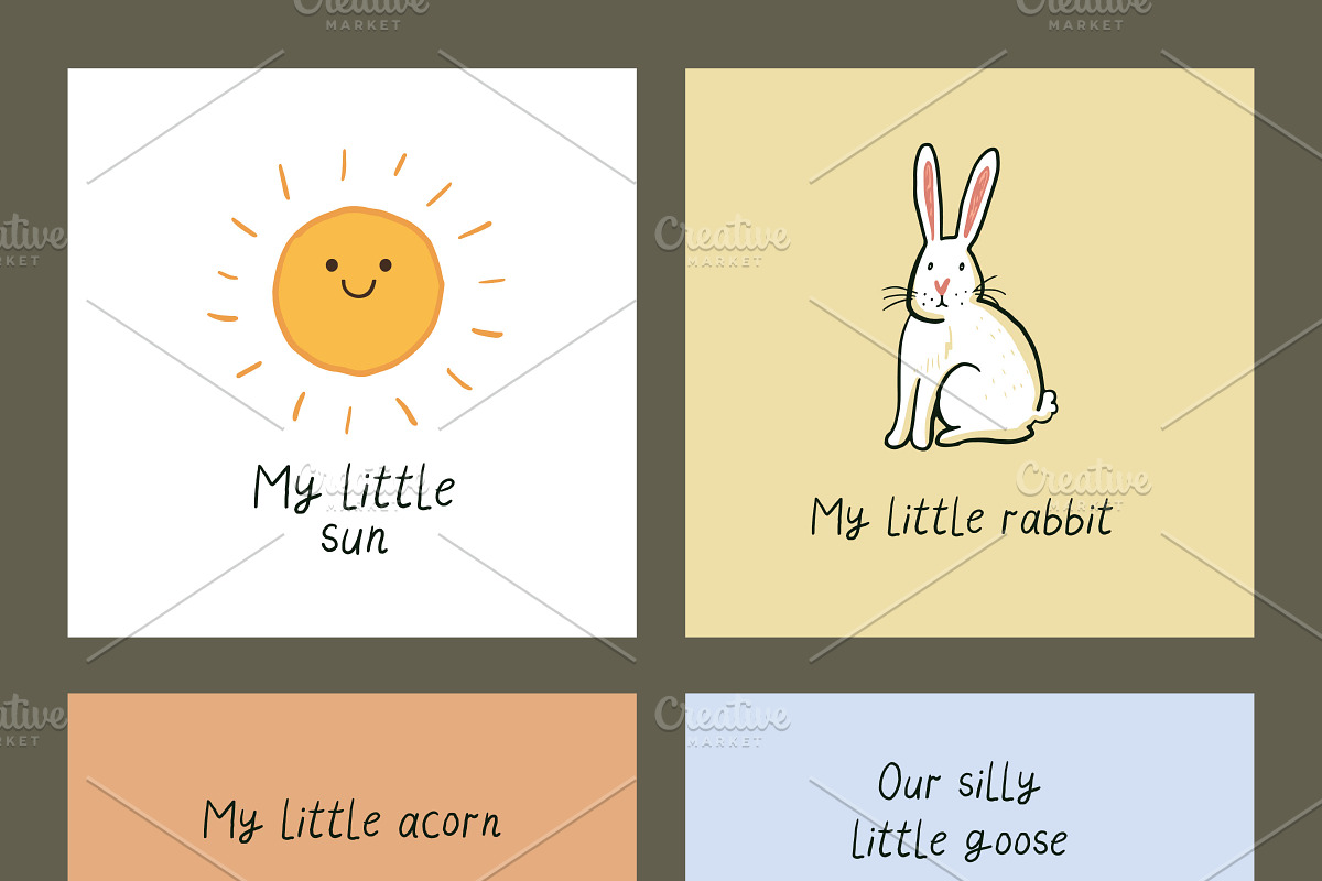Baby textile prints collection, a Pattern Graphic by GooseFrol (Photo 4 of 33)