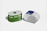 Oval Tea Tin Mockup, a Household Mockup by Unerispace (Thumbnail 2 of 3)