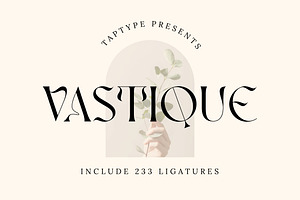 Vastyque - Modern Ligatures Serif