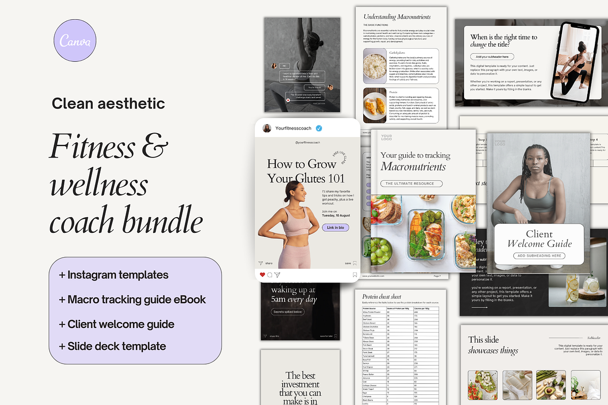 Fitness Wellness Marketing Pack, a Marketing Template by Motion Studio (Photo 1 of 10)