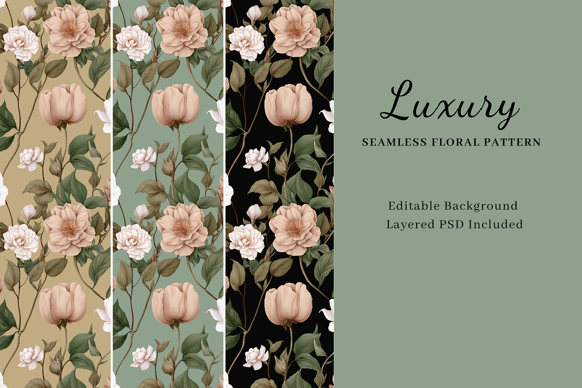 Sage & Blush Botanica Pattern, a Pattern Graphic by LUSH Studio (Photo 4 of 6)