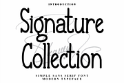 Signature Collection, a Sans Serif Font by InermediaSTUDIO (Thumbnail 1 of 8)