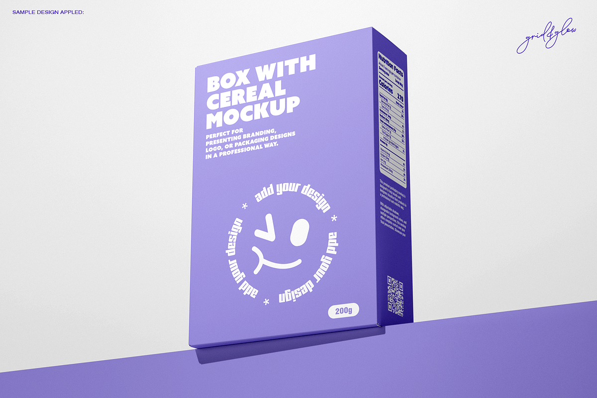 Cereal Box Mockup Set – 6 PSD Files, a Packaging Mockup by Grid&Glow (Photo 4 of 8)