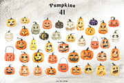 Cozy Halloween watercolor collection, a Seasonal Illustration by LiChu Art (Thumbnail 5 of 28)