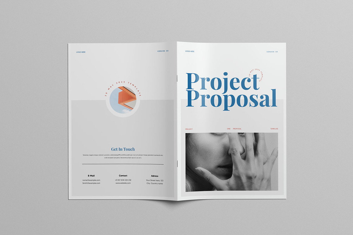 Project Proposal, a Brochure Template by KreateTribe