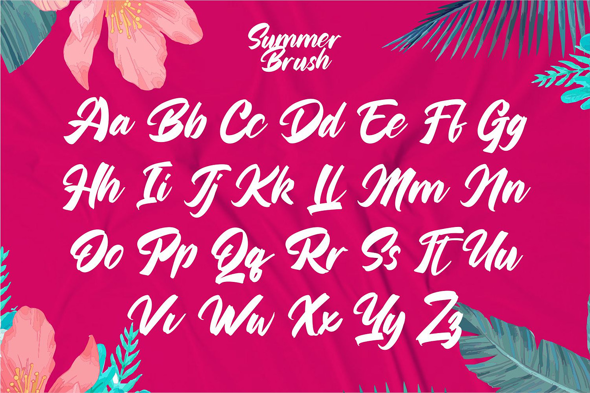 Summer Brush Script Brush Font, a Script Font by WhymoreArt (Photo 6 of 7)