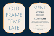 Old Style Frame Template, an Object Graphic by Krafti Lab (Thumbnail 1 of 2)