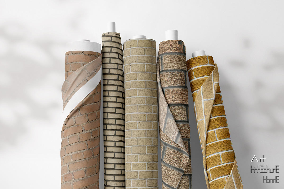 Seamless Coffee Color Brick Textures, a Texture Graphic by Arthitecture Home (Photo 3 of 11)