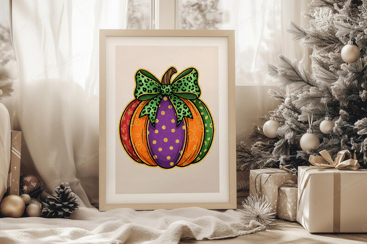 Glitter Fall Pumpkin PNG, an Illustration by Libby Wishes (Photo 8 of 8)