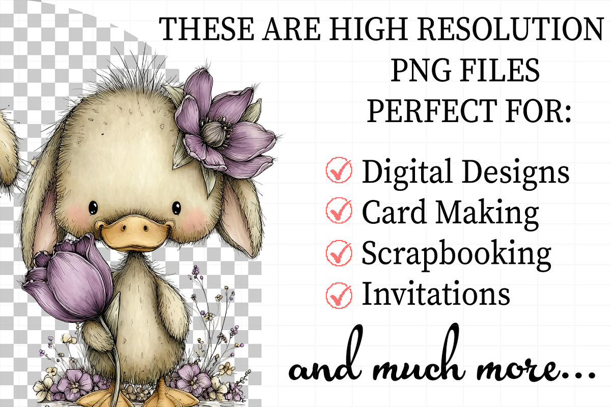 Whimsical Funny Easter Bird Clipart, an Illustration by Daily.Designs (Photo 2 of 7)