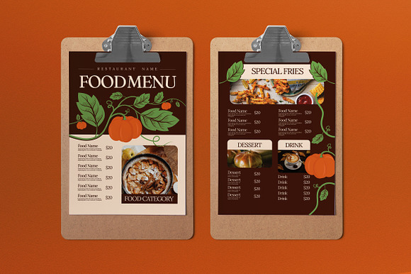 Autumn Food Menu preview 5