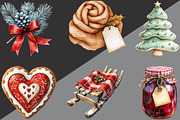 Cozy Christmas Charm Sublimation, an Illustration by Black Bird Studio (Thumbnail 5 of 6)