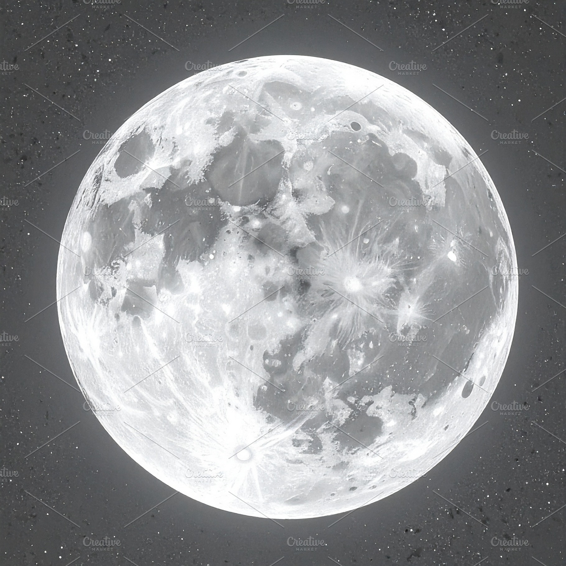 full moon AI generated, a Photo by WorldOfPhotos
