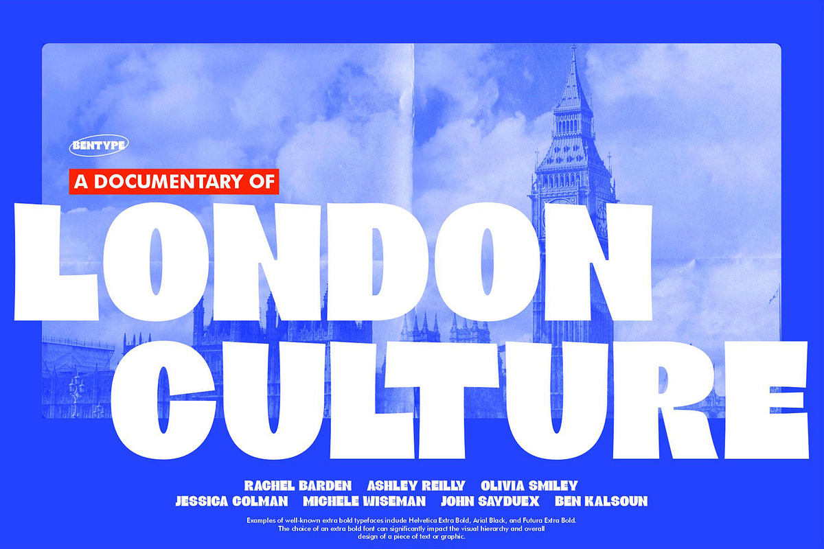 Oksi Moksi - Extra Bold Font, a Sans Serif Font by Bentype Studio (Photo 2 of 8)