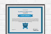 Certificate Template, a Stationery Template by Graphicalark (Thumbnail 1 of 4)