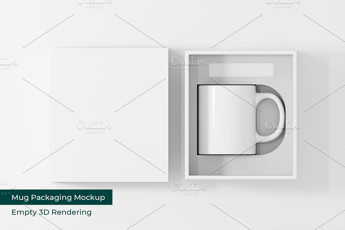 Mug Box Packaging Mockup, a Packaging Mockup by mrfauzi (Photo 2 of 2)