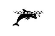 Dolphin Jumping Silhouette Vector bu, an Illustration by Designs_River (Thumbnail 28 of 48)