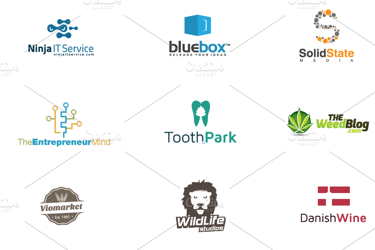 30 Logos Bundle, a Branding & Logo Template by Creatiph Market (Photo 1 of 4)