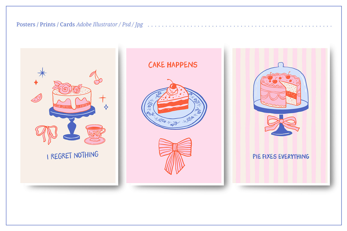Sweet Bakery, Hand Drawn Collection, a Food Illustration by Marish (Photo 5 of 13)