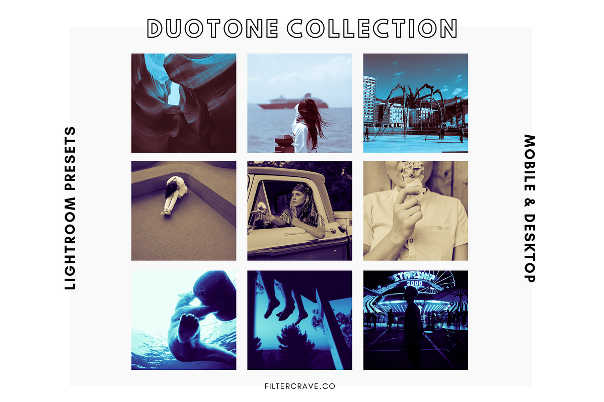 100+ Duotone Lightroom Presets I, an Action Add-On by Filtercrave (Photo 2 of 7)
