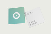 Square Business Card Mockup Bundle, an Advertising Mockup by graphypix (Thumbnail 7 of 14)