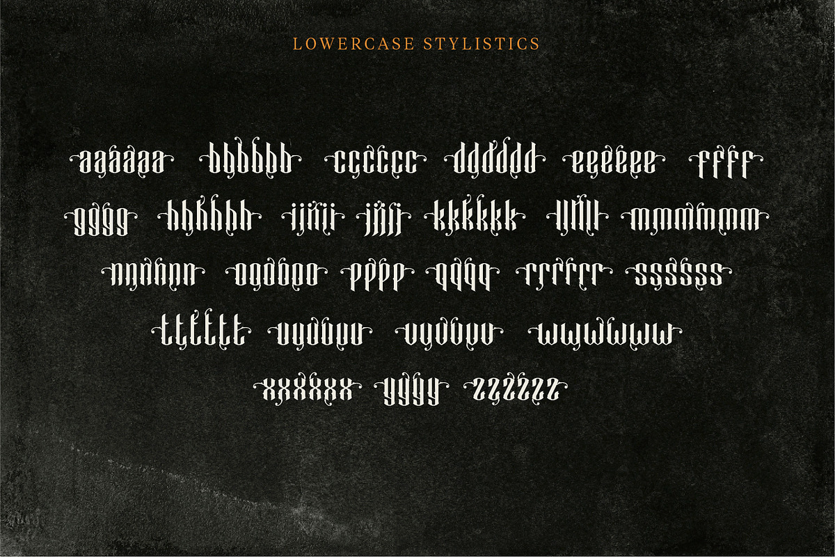 Black Cameo - With Bonus Ornaments, a Blackletter Font by creativemedialab (Photo 6 of 8)