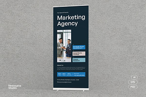 VIRYA | Marketing Agency Banner, a Stationery Template by Neermana