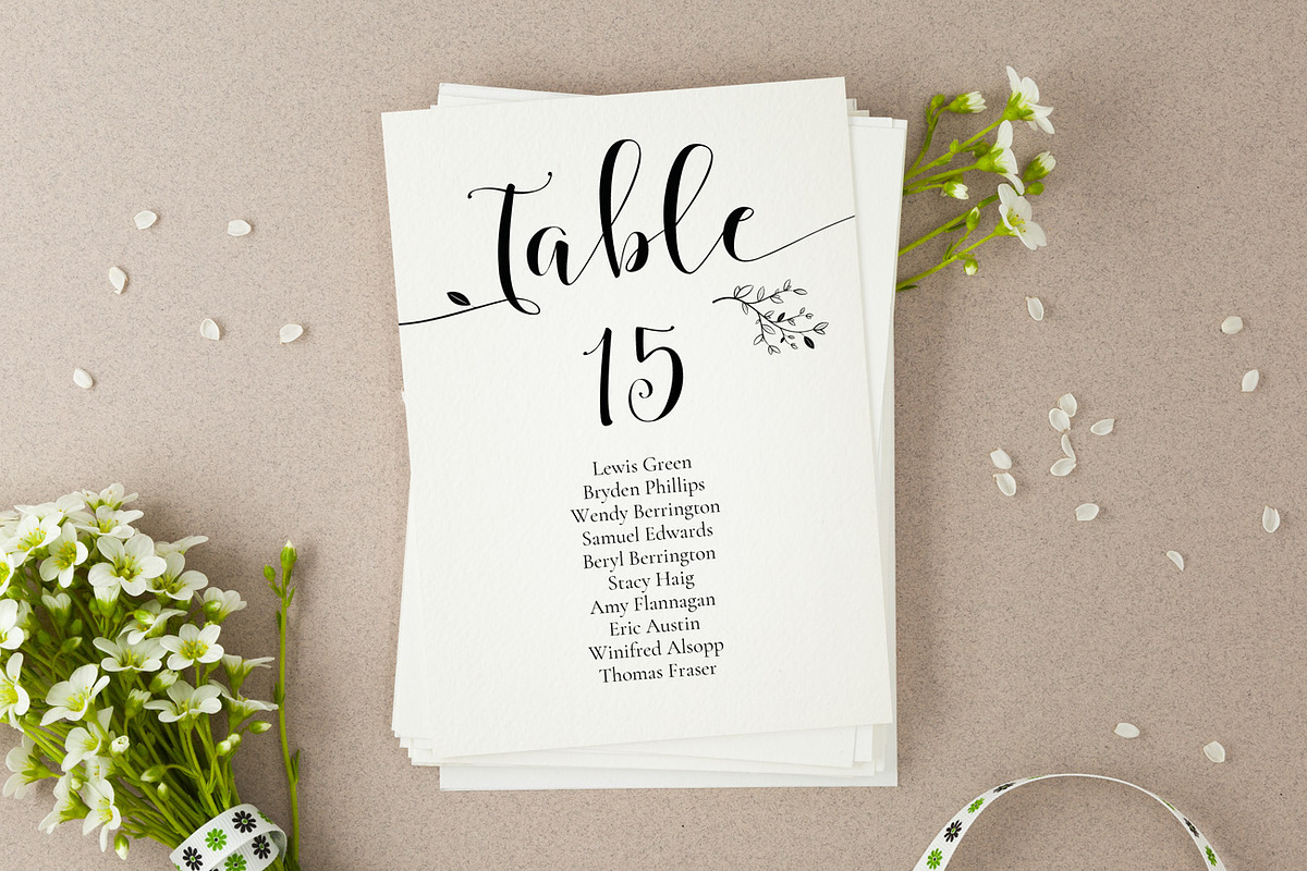 Rustic Wedding Seating Cards, Sophie, an Invitation Template by Alice Bluefox (Photo 5 of 10)