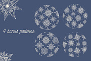 Snowy | 65 snowflakes illustrations, a Decorative Illustration by Wander Designs (Thumbnail 4 of 9)
