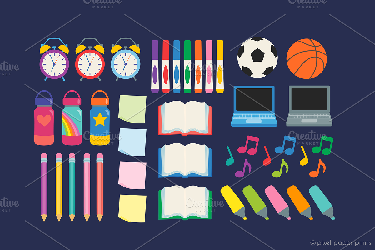 Cute Little School, an Illustration by PixelPaperPrints (Photo 8 of 9)