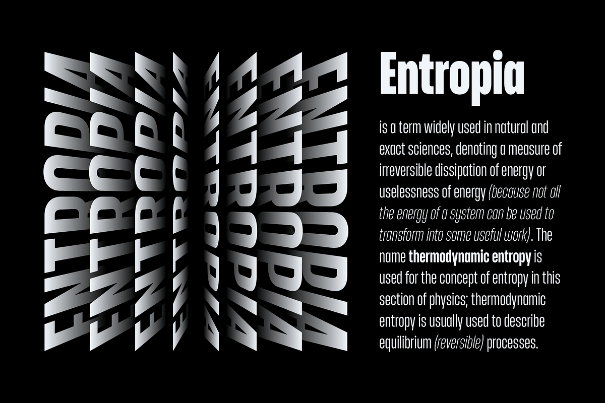 Entropia — condensed geometric sans, a Sans Serif Font by Slava Antipov (Photo 4 of 14)