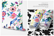 Fluerish seamless Patterns & Motifs, a Pattern Graphic by Pink Linen (Thumbnail 4 of 10)